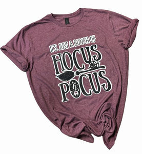 Handmade Purple Glitter Hocus Pocus Tshirt Adult Size ~ Pick your size! NEW!