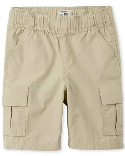 Boys Pull on Khaki Cargo Shorts