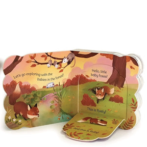 Board Book Forest Animals life the flap inside