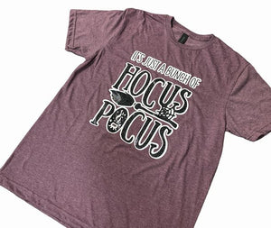 Handmade Purple Glitter Hocus Pocus Tshirt Adult Size ~ Pick your size! NEW!