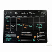 Load image into Gallery viewer, Imagination Starters Chalkboard Family Week Calendar Set NEW