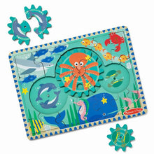 Load image into Gallery viewer, Melissa &amp; Doug Wooden Underwater Gear Puzzle – 18 Pieces New