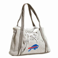 Load image into Gallery viewer, Buffalo Bills gray Hoodie looking purse with logo on front