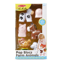 Load image into Gallery viewer, Melissa &amp; Doug Pop Blocs Farm Animals Learning Toy NEW