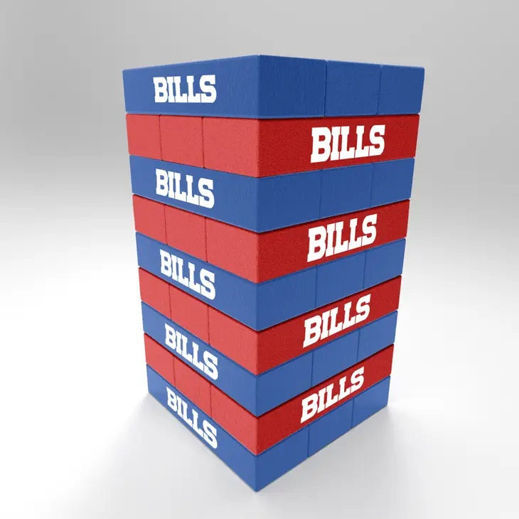 Buffalo Bills mini tumble tower game 