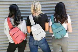 Sling backpack or front cross body bag in multiple colors.  