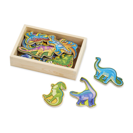 Melissa & Doug Dinosaur Magnets ~ 20 Wooden Dinos! NEW