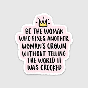 Woman's Crown Sticker 3" NEW