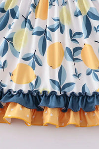 Citrus & Sunshine Lemons Ruffle Twirl Dresses NEW ~ Choose your size