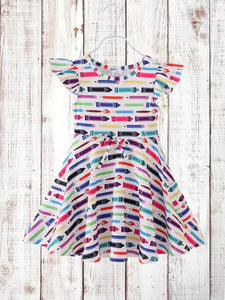 Back To School Colorful Pencils Twirl Dress NEW ~ Choose your size!