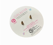 Load image into Gallery viewer, Girl Nation Glitter Pink Narwhal Cutie Lead Free Pierced Earrings NEW