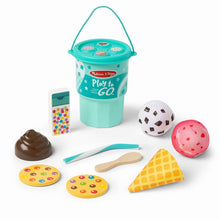 Load image into Gallery viewer, Melissa &amp; Doug Play to Go Ice Cream Play Set