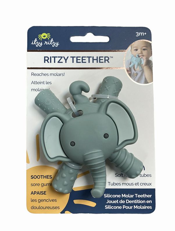 Itzy Ritzy Teether Elephant Baby Molar Teether NEW
