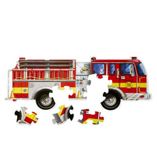 Load image into Gallery viewer, Melissa &amp; Doug Giant Fire Truck Floor Puzzle - 24 Pieces NEW