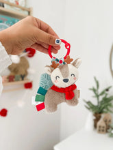 Load image into Gallery viewer, Holiday Reindeer Itzy Pal™ Plush + Teether NEW!