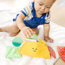Load image into Gallery viewer, Melissa &amp; Doug Fill &amp; Spill Soft Taco Textured Baby Toy! New