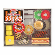 Load image into Gallery viewer, Melissa &amp; Doug Wooden Grill &amp; Serve BBQ Set NEW