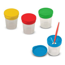 Load image into Gallery viewer, Melissa &amp; Doug Spill-proof Paint Cups NEW ~ 4 paint cups with lids!