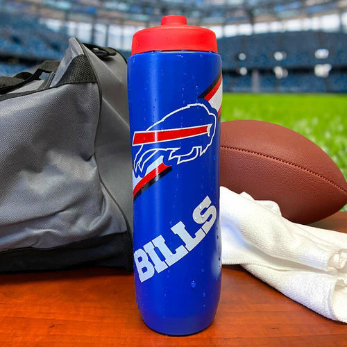 Buffalo Bills Squeezy Water Bottle BPA Free 32oz NEW!