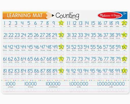 Melissa & Doug Learning Mat Counting 1-100 New