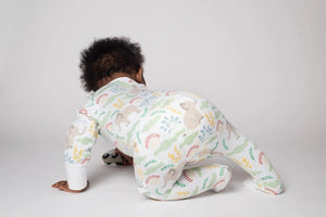 Grow with Me '2-Way' Elephant Zipper Romper in 100% Organic Cotton