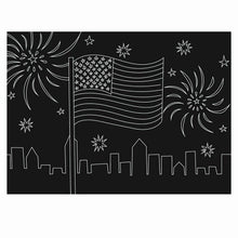 Load image into Gallery viewer, Imagination Starters Love USA Chalkboard Placemat 12&quot;x17&quot; NEW