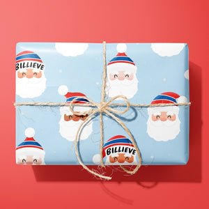 Bills Billieve Holiday Wrapping Paper for gifts