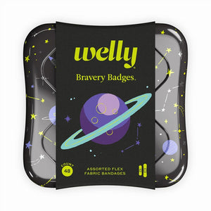 Welly Bravery Badges Fabric Bandages ~ Space 48 count NEW!