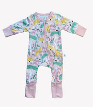 Load image into Gallery viewer, Grow with Me &#39;2-Way&#39; Zipper 100% Cotton Romper - Giraffe