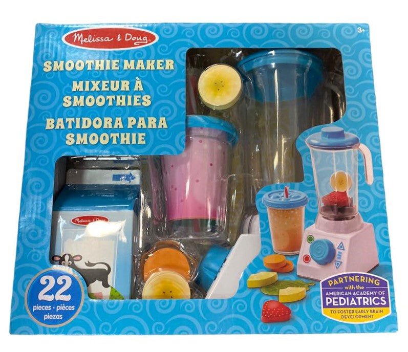 Melissa & Doug Wooden Smoothie Maker with Play Food (22 Pcs)