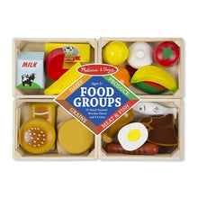 Load image into Gallery viewer, Melissa &amp; Doug Food Groups Wooden Play Food NEW