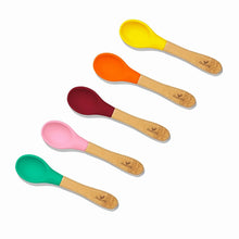 Load image into Gallery viewer, Avanchy Bamboo Baby Spoons 5pk 6mos + NEW
