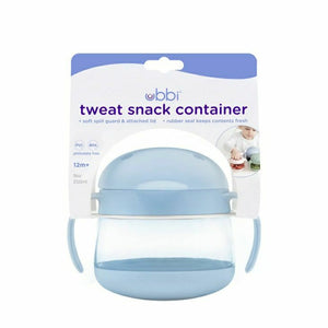 Ubbi Tweat Snack Container ~ Sky Blue NEW