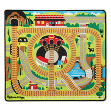 Load image into Gallery viewer, Melissa &amp; Doug Round the Rails Train Rug New