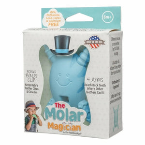 The Molar Magician Teether with bonus clip BLUE NEW~ Made in the USA!