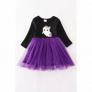 Halloween Purple Ghost Tutu Dress sz 6 NEW