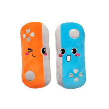 Load image into Gallery viewer, Plush 2 piece switch remote velcro best friend bff plushies orange blue sticks together