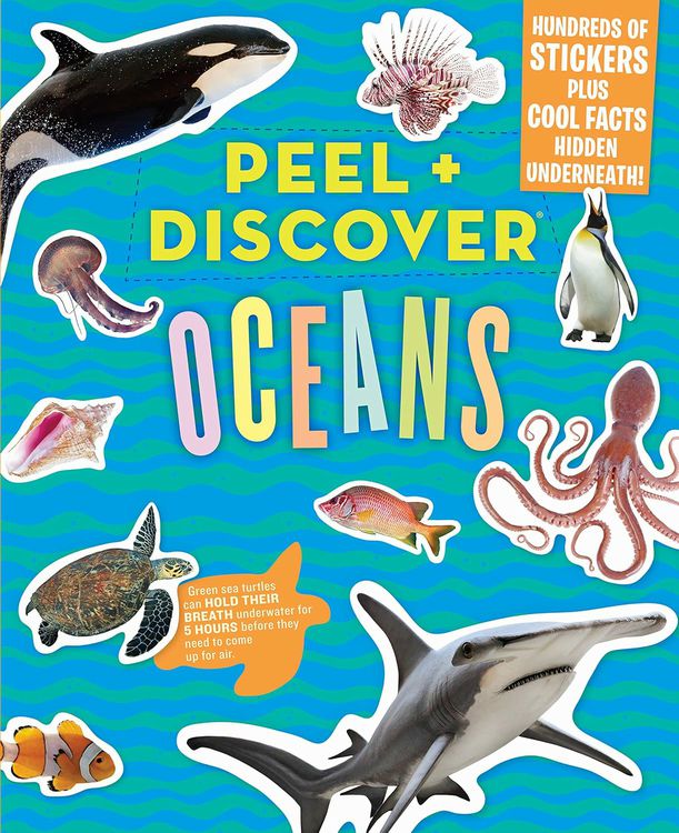Peel & Discover Oceans Sticker Activity Book NEW