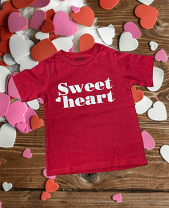 Red Valentine's Sweet Heart T ~ Handmade NEW ~ Choose your size!