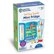 Load image into Gallery viewer, Learning Resources Sorting Snacks Mini Fridge Educational Toys. Package/box.