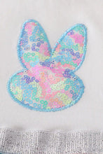 Load image into Gallery viewer, Pastel Easter Bunny sequin tulle dress for girls bunny sequin embroidered on chest