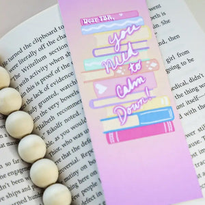 Taylor Inspired Calm Down Tbr Bookmark ~ laminated NEW