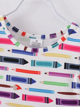 Load image into Gallery viewer, Back To School Colorful Pencils Twirl Dress NEW ~ Choose your size!