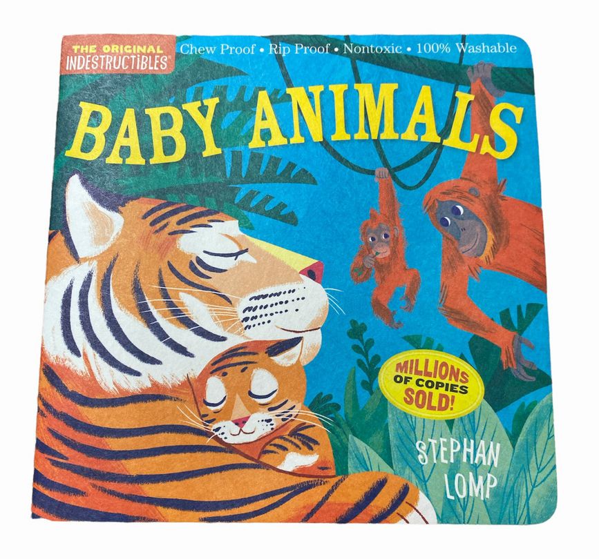Indestructible Baby Animals Book ~ Chew Proof, Rip Proof, & Washable NEW!