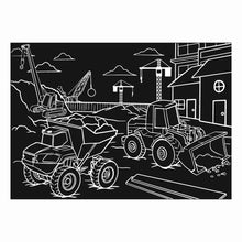 Load image into Gallery viewer, Imagination Starters Construction Chalkboard Placemat 12&quot;x17&quot; NEW
