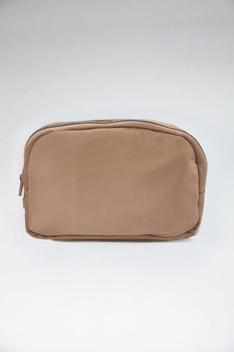 Waterproof Cross Body Sling Fanny Pack Belt Bag in Tan