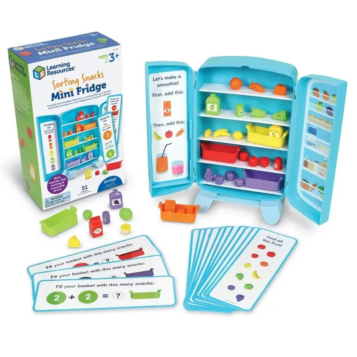 Learning Resources Sorting Snacks Mini Fridge Educational Toys.