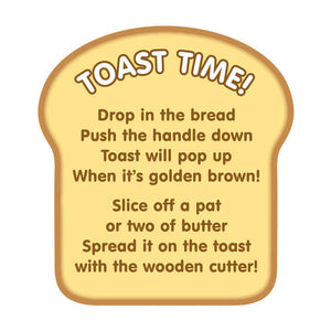Melissa & Doug Bread & Butter Toast Toaster Set New