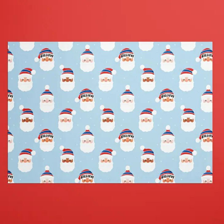 Bills Billieve Holiday Wrapping Paper