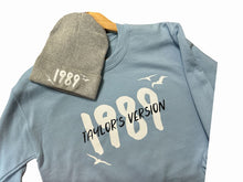 Load image into Gallery viewer, Taylor Inspired 1989 Birds Gray Knit Beanie Hat ~ Big kids / Adult sizes NEW